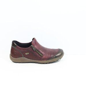 Remonte Liv 28 Sneaker Eu 38 Women Leather Comfort Shoes zipper burgundy